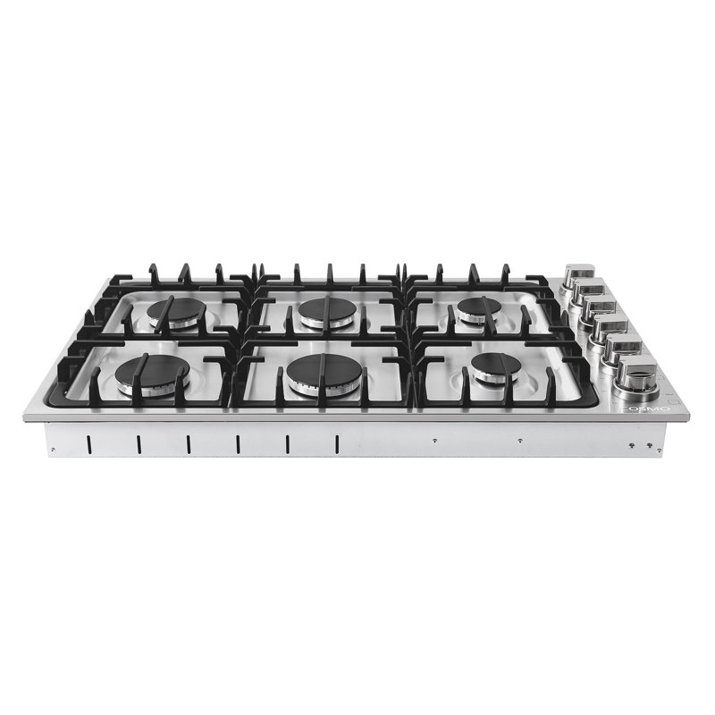 Cosmo 36'' Stainless Steel Gas 6 Burner Cooktop & Reviews Wayfair